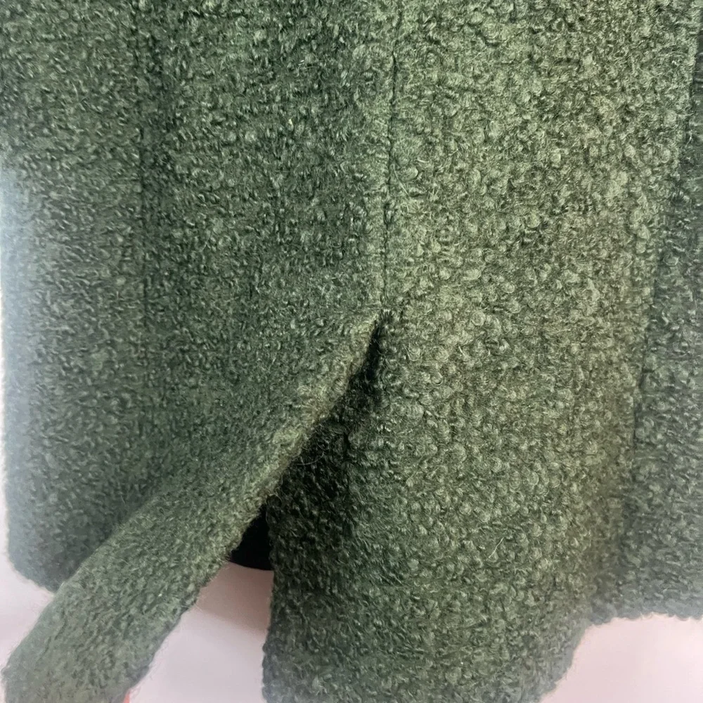 Boden Green Textured Pea Coat - Picture 7 of 11